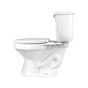 Toilet WC a piso 30 cm con asiento blanco Caburga Premium